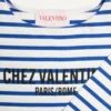 Long-Sleeved Cotton T-Shirt With Chez Valentino Print