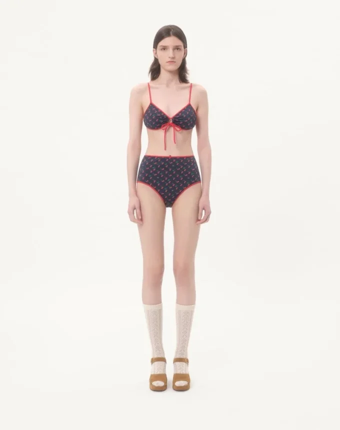 Lycra Bikini With Cherryfic Print