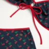 Lycra Bikini With Cherryfic Print