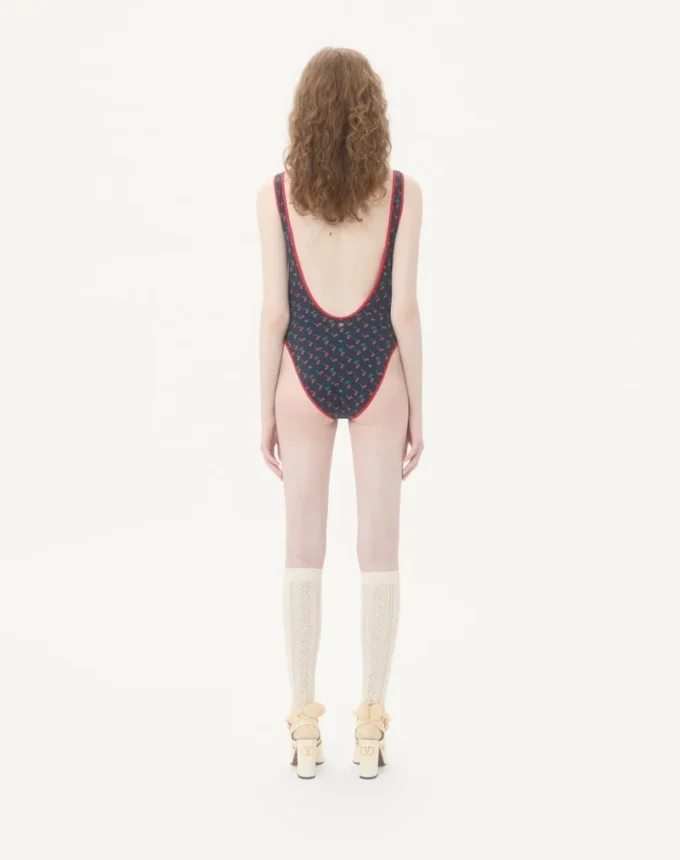 Lycra Swimsuit With Cherryfic Print Lycra Swimsuit With Cherryfic Print