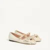 Mary-Jane Bowow Ballerina In Kidskin With Studs