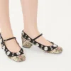 Mary-Jane Nellcôte Pumps In Papier Floral Jacquard Fabric 30Mm Mary-Jane Nellcôte Pumps In Papier Floral Jacquard Fabric 30Mm