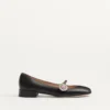 Mary-Jane Preshoes Ballerina In Kidskin With Jewel Button 20Mm
