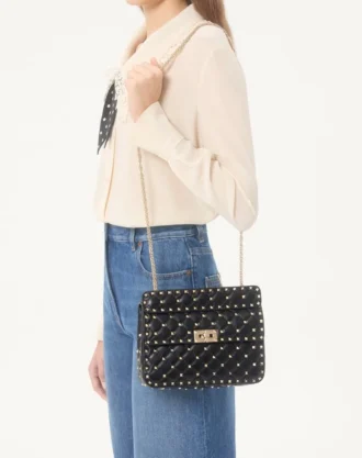 Medium Nappa Rockstud Spike Bag