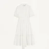 Midi Dress In Cotton Muslin Midi Dress In Cotton Muslin