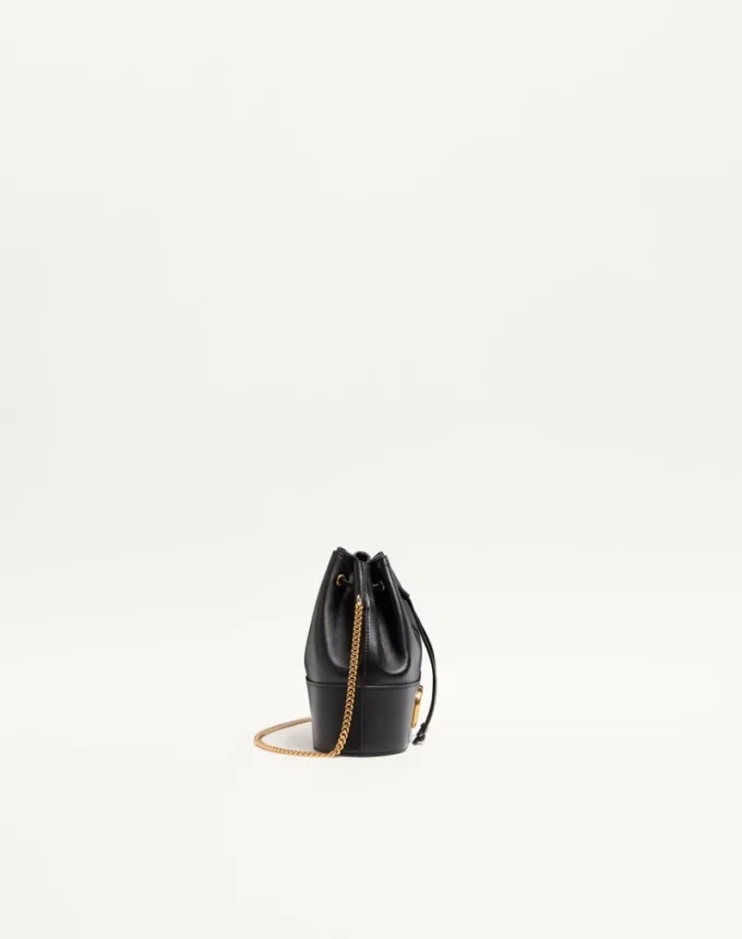 Mini Bucket Bag In Nappa With Vlogo Signature Chain
