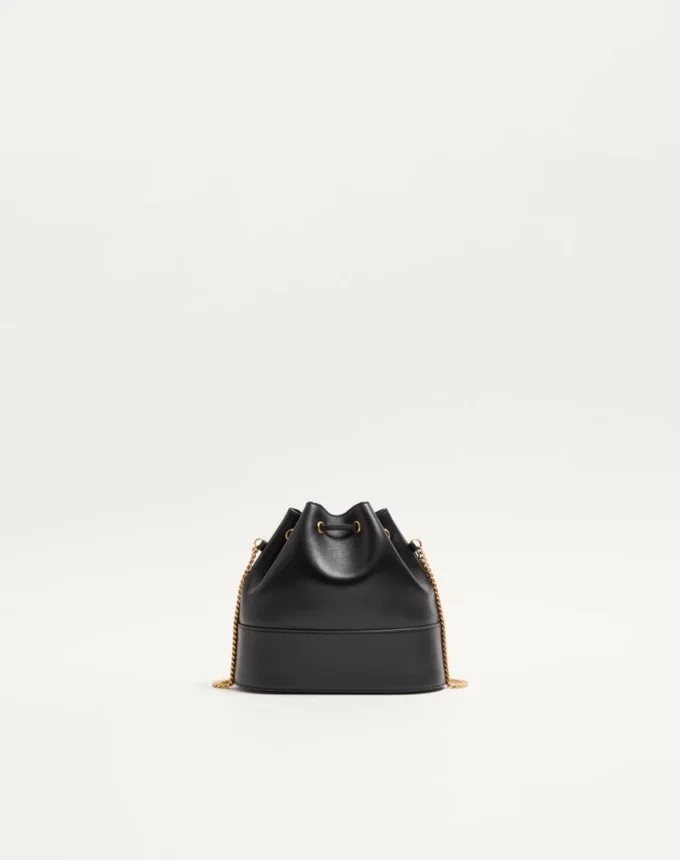 Mini Bucket Bag In Nappa With Vlogo Signature Chain
