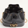 Mini Bucket Bag In Nappa With Vlogo Signature Chain