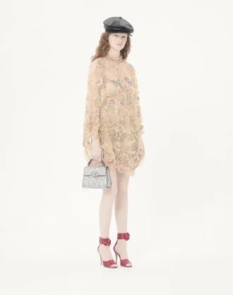 Mini Vsling Handbag With Sparkling Embroidery