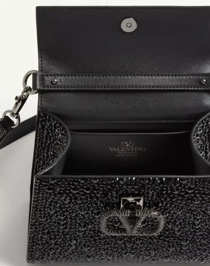 Mini Vsling Handbag With Sparkling Embroidery