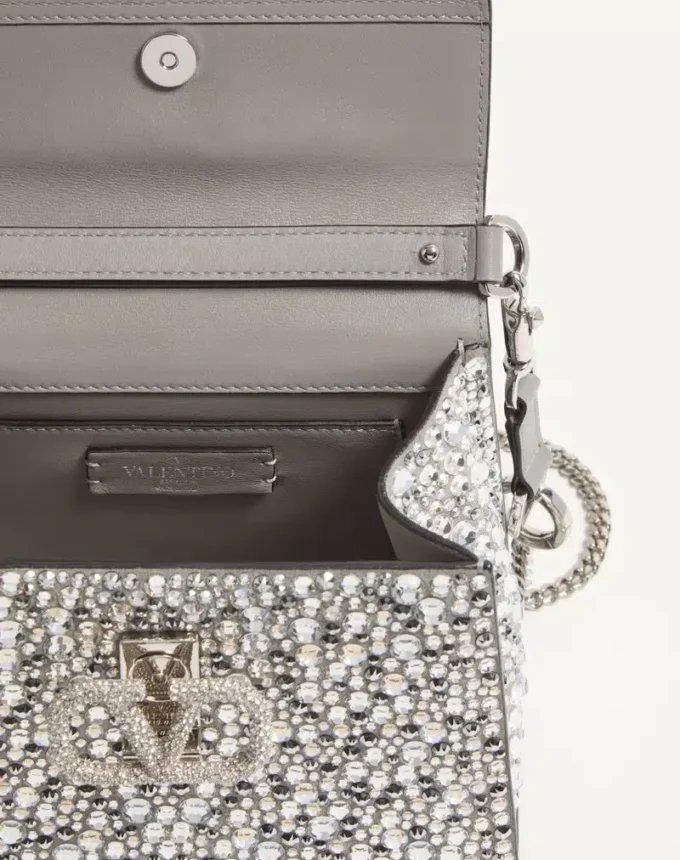 Mini Vsling Handbag With Sparkling Embroidery