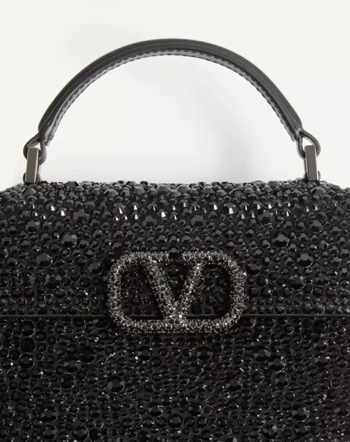 Mini Vsling Handbag With Sparkling Embroidery