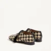 Mj Blues Houndstooth Derby In Woven Leather