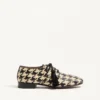 Mj Blues Houndstooth Derby In Woven Leather