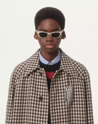 Mohair Wool And Lurex Sweater With Heart Jacquard Pattern