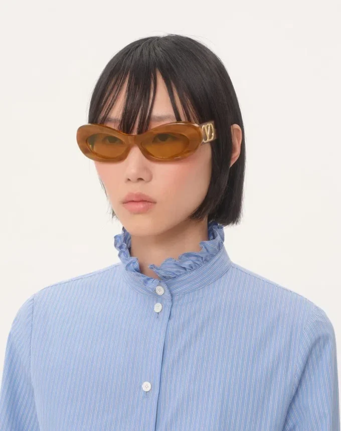 Narrow Oval Acetate Frame