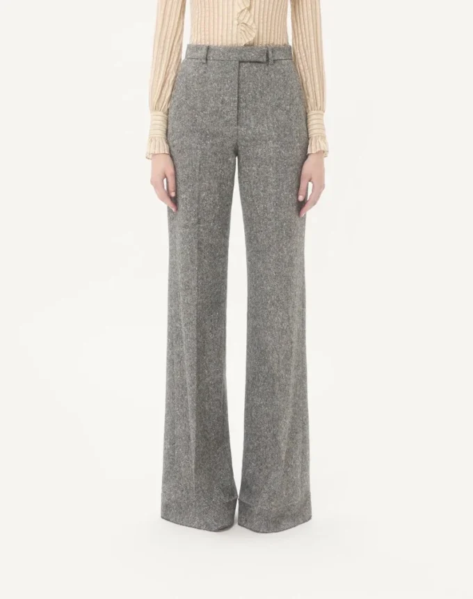 Natté Buttoned Weave Trousers
