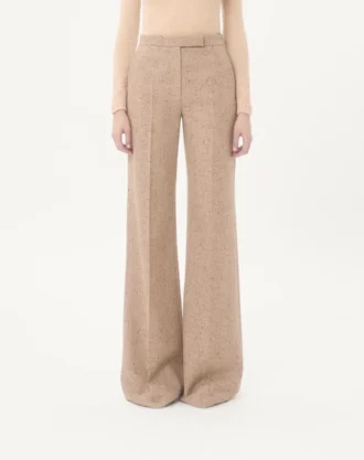 Natté Buttoned Weave Trousers