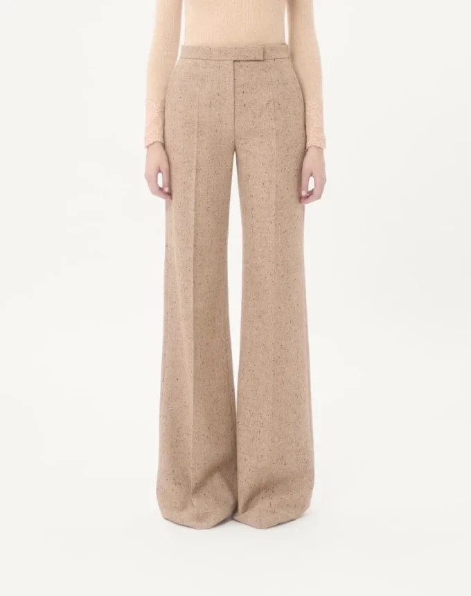Natté Buttoned Weave Trousers