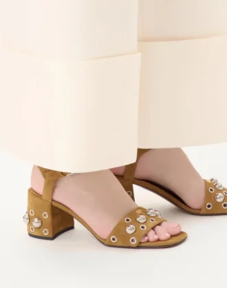 Nellcôte Crust Leather Sandal 60Mm