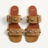 Nellcôte Crust Leather Slide Sandal