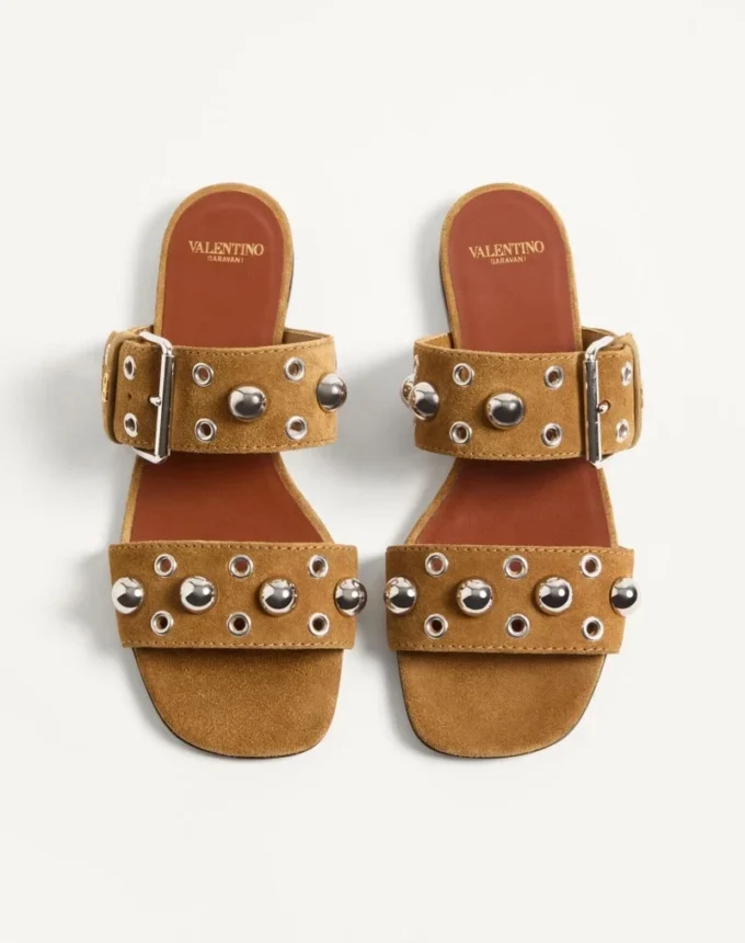 Nellcôte Crust Leather Slide Sandal