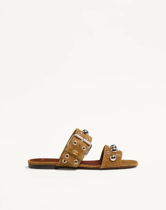 Nellcôte Crust Leather Slide Sandal