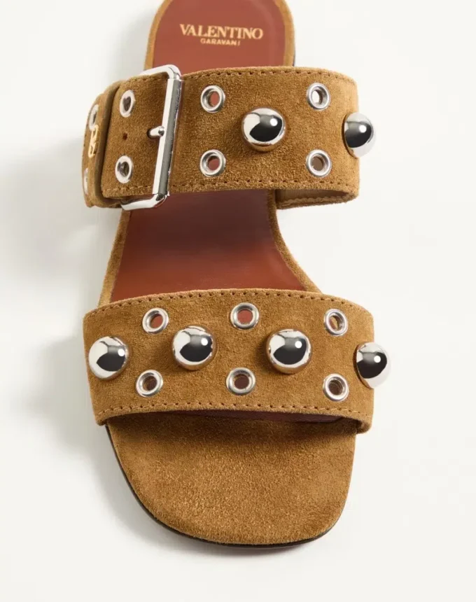 Nellcôte Crust Leather Slide Sandal