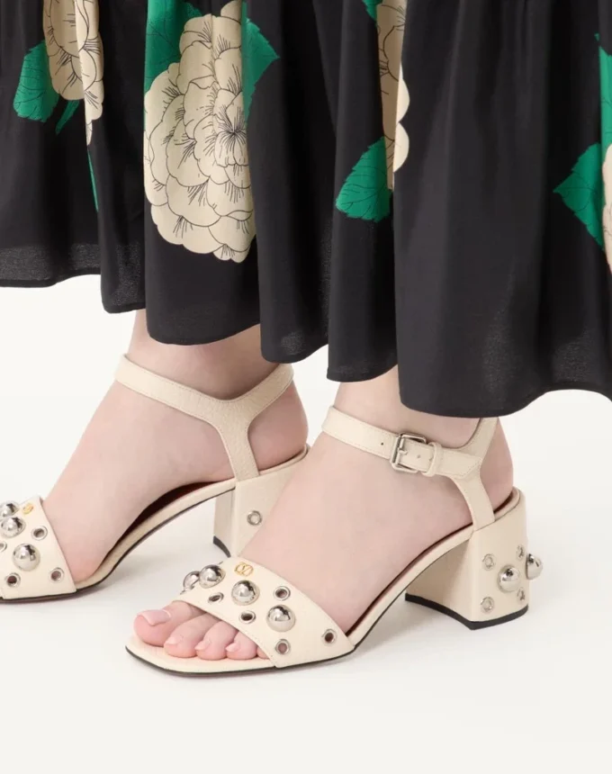 Nellcôte Sandal In Grainy Calfskin 60Mm