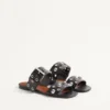 Nellcôte Slide Sandal In Grainy Calfskin