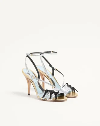 Nodine Sandal In Laminated Nappa 100mm