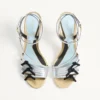 Nodine Sandal In Laminated Nappa 100mm