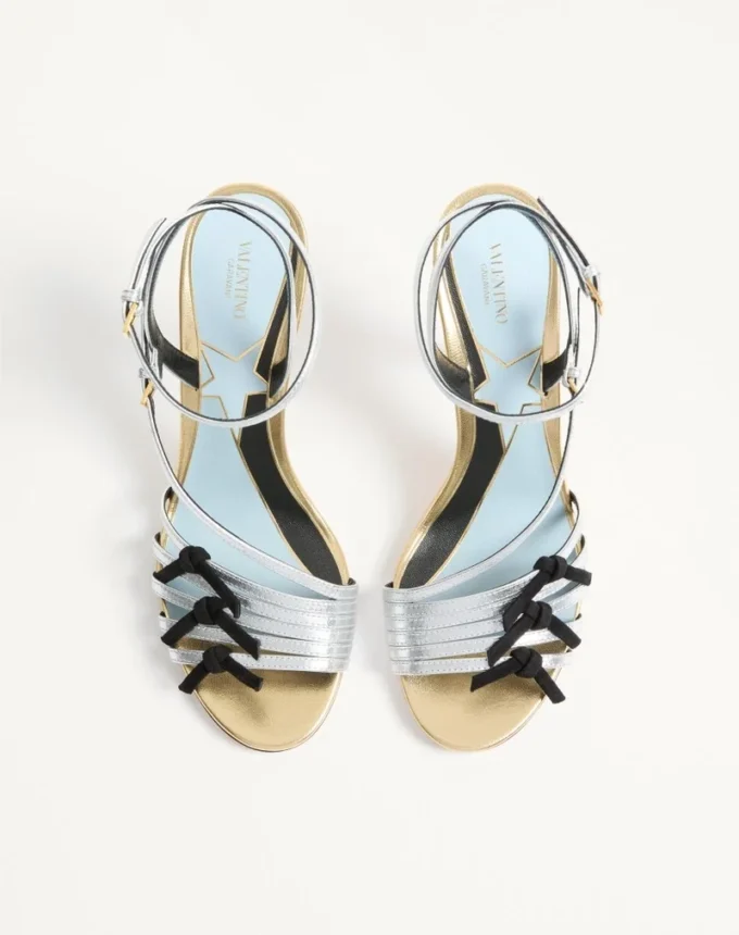 Nodine Sandal In Laminated Nappa 100mm