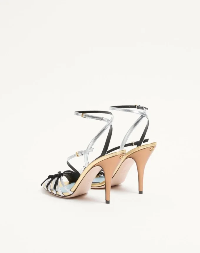 Nodine Sandal In Laminated Nappa 100mm