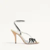 Nodine Sandal In Laminated Nappa 100mm
