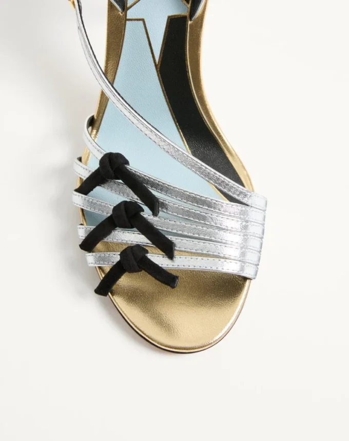 Nodine Sandal In Laminated Nappa 100mm