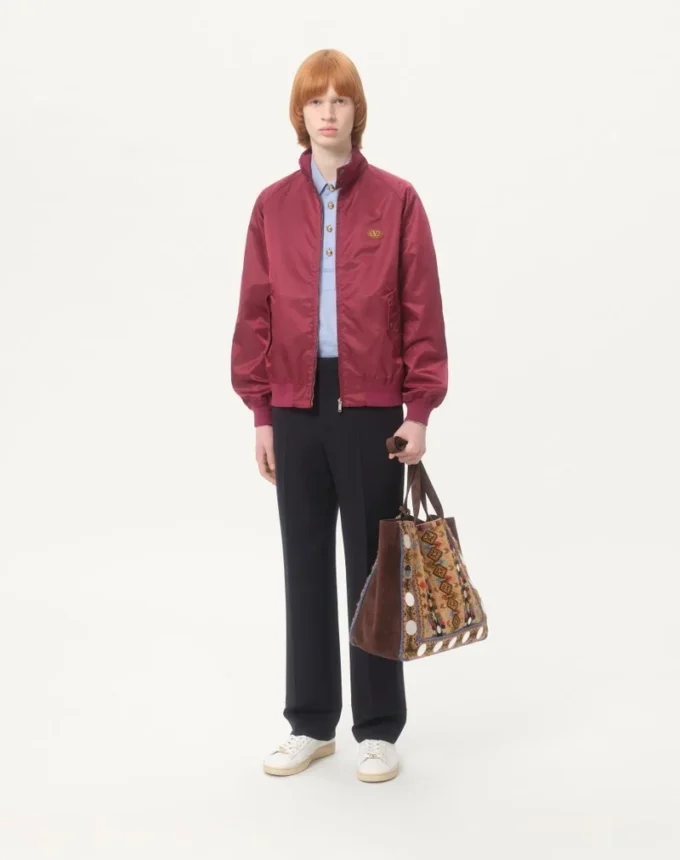 Nylon Blouson With Vlogo Patch Nylon Blouson With Vlogo Patch