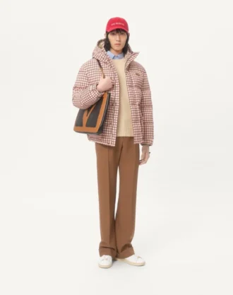 Nylon Hooded Down Jacket With Vlogo Patch