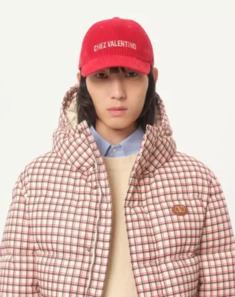 Nylon Hooded Down Jacket With Vlogo Patch