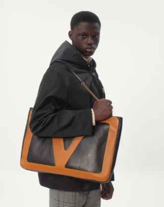 Nylon Hooded Windbreaker With Vlogo Patch