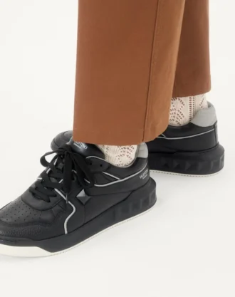 One Stud Low-Top Nappa Sneaker
