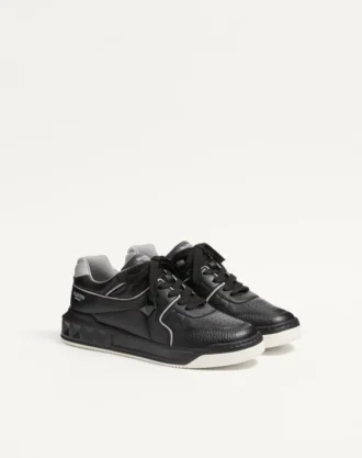 One Stud Low-Top Nappa Sneaker