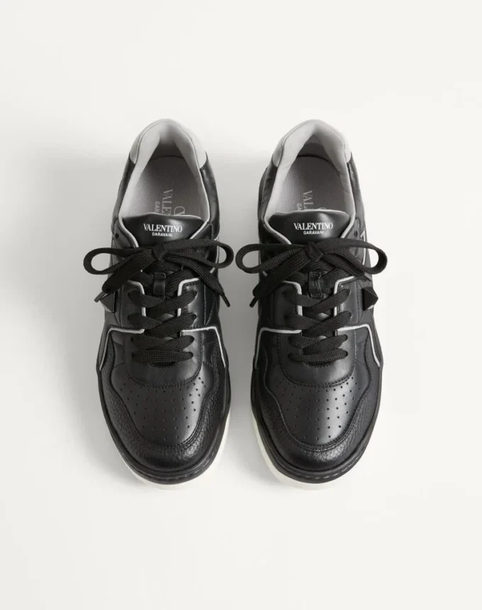 One Stud Low-Top Nappa Sneaker
