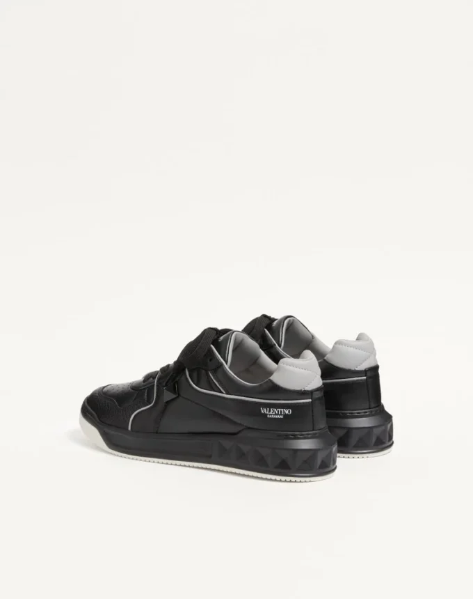 One Stud Low-Top Nappa Sneaker