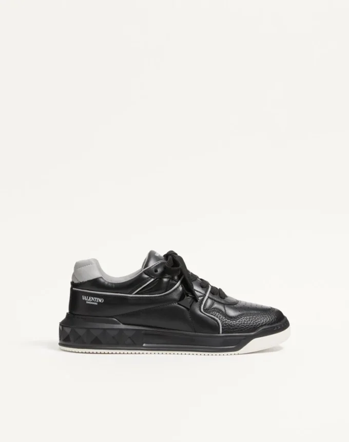 One Stud Low-Top Nappa Sneaker