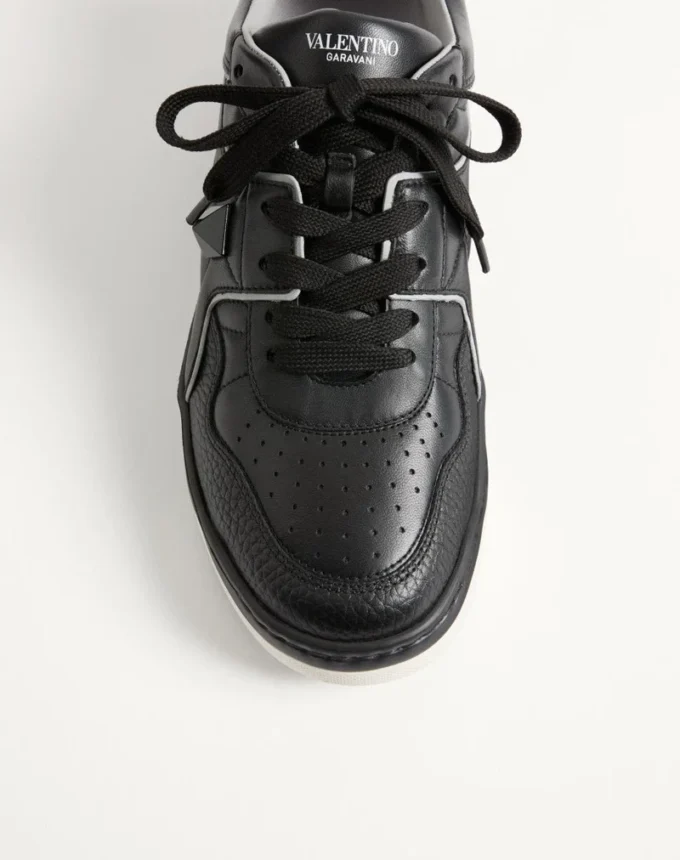 One Stud Low-Top Nappa Sneaker