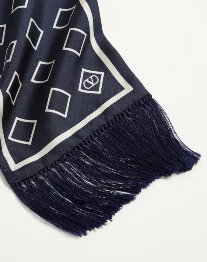 Opticool Silk Bandeau Scarf With Fringe