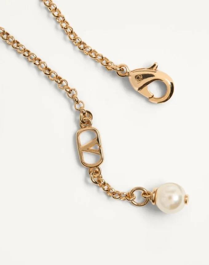 Oval Bracelet In Metal And Swarovski® Pearl Oval Bracelet In Metal And Swarovski® Pearl