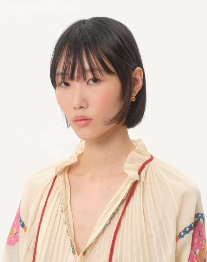 Oval Metal Earrings With Swarovski® Crystals