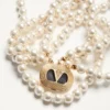 Oval Necklace In Metal, Enamel, Pearls And Swarovski® Crystals